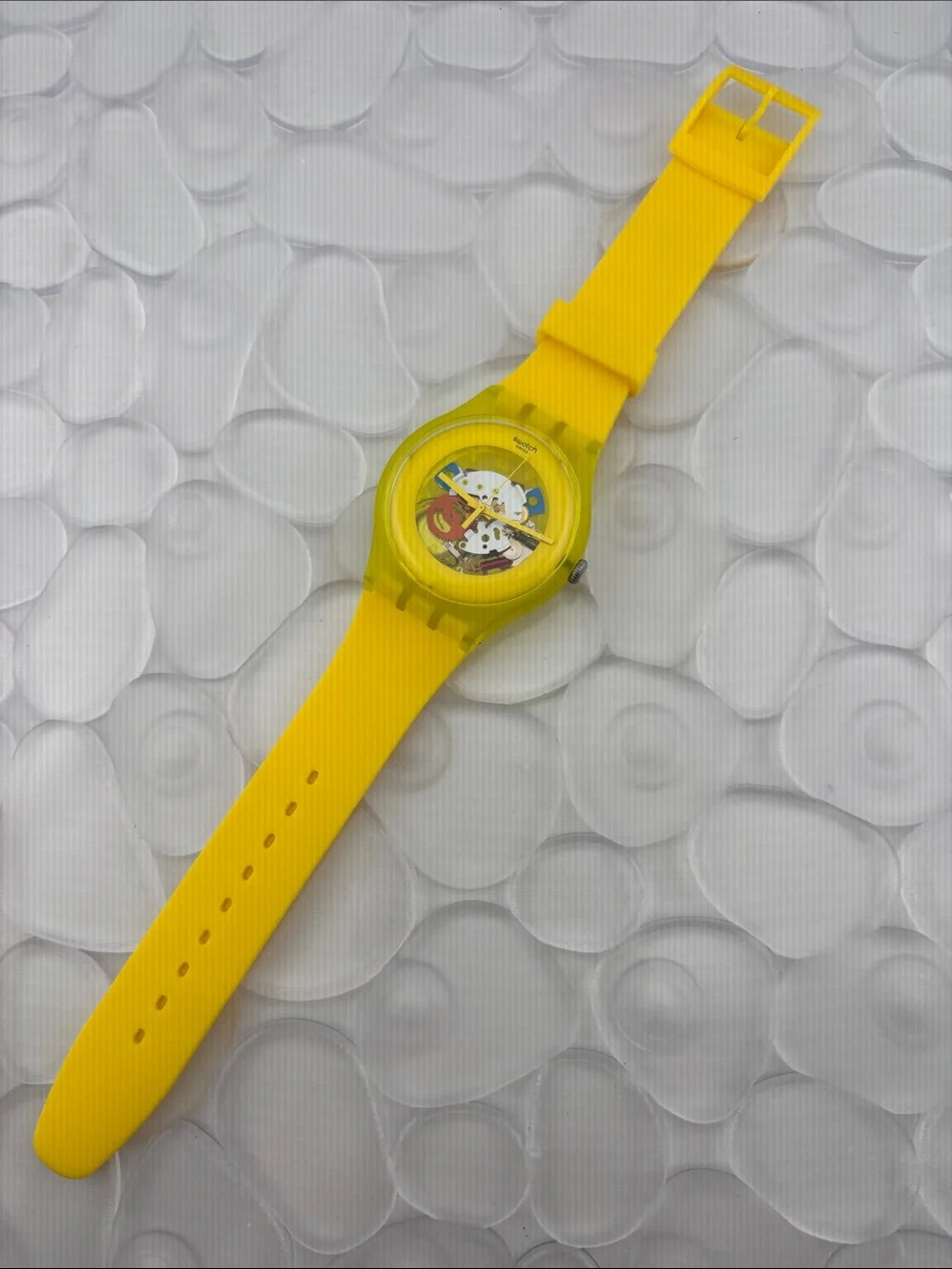 Swatch Watch - SUOJ100 - YELLOW LACQUERED